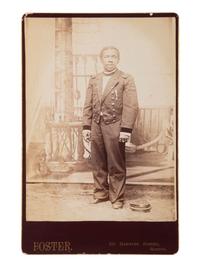 [CIVIL WAR]. Photograph ft. a possible Af. American Civil War veteran. Boston, MA: Foster, ca 1880s.