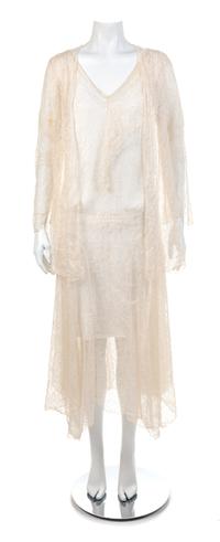 Lace Dress With Matching Jacket, 1930s