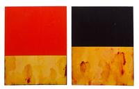 Ford Beckman, (American, b. 1952), Salvation Painting: At the foot of the cross: To God Be The Glory, 2004 (a pair of works)