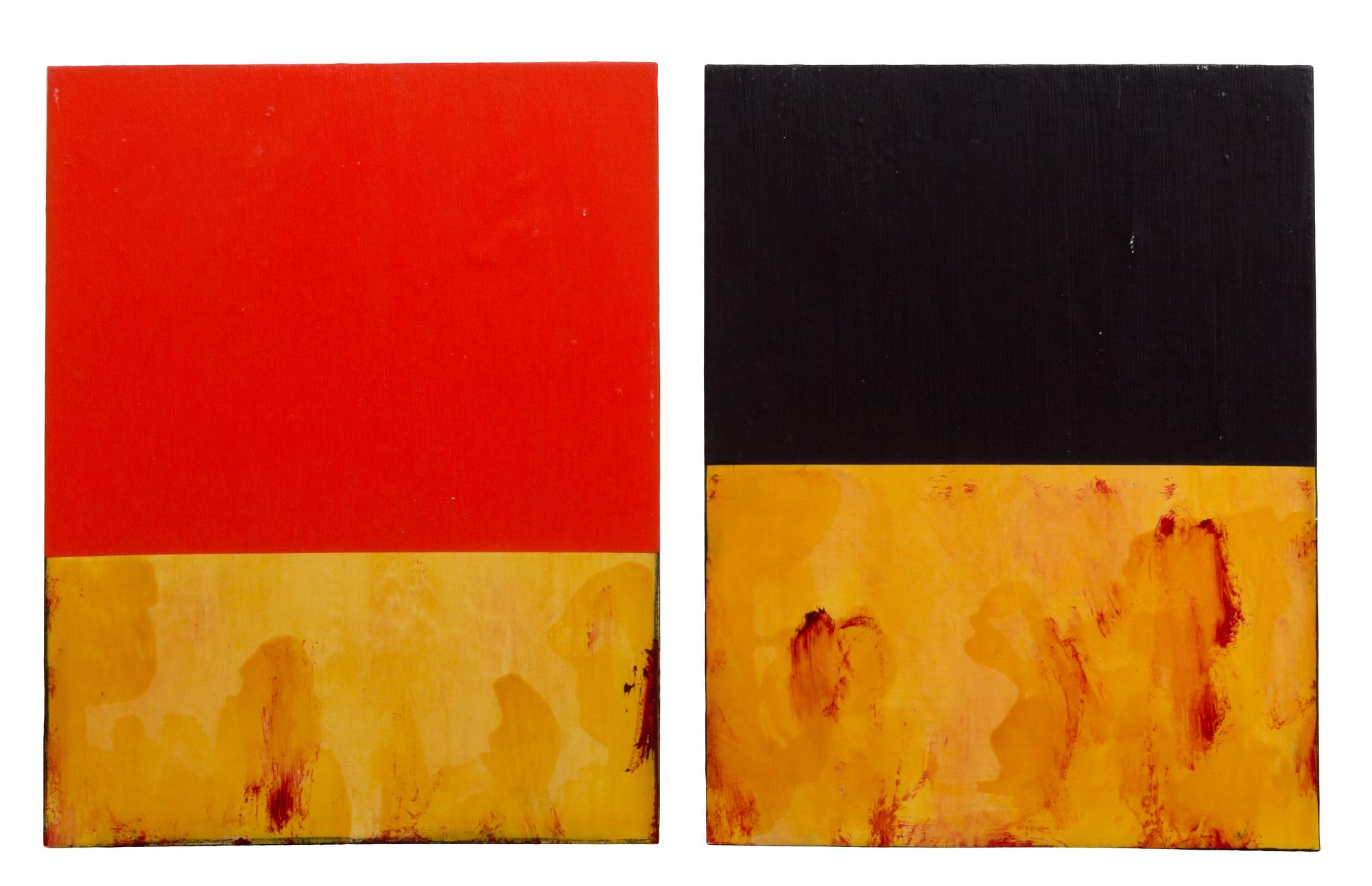 Ford Beckman, (American, b. 1952), Salvation Painting: At the foot of the cross: To God Be The Glory, 2004 (a pair of works)