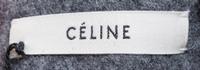 A Celine Gray Felt Crop Top, Size 38.