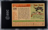 A 1955 Topps Harmon Killebrew Rookie Baseball Card No. 124 (SGC 5.5 EX+)