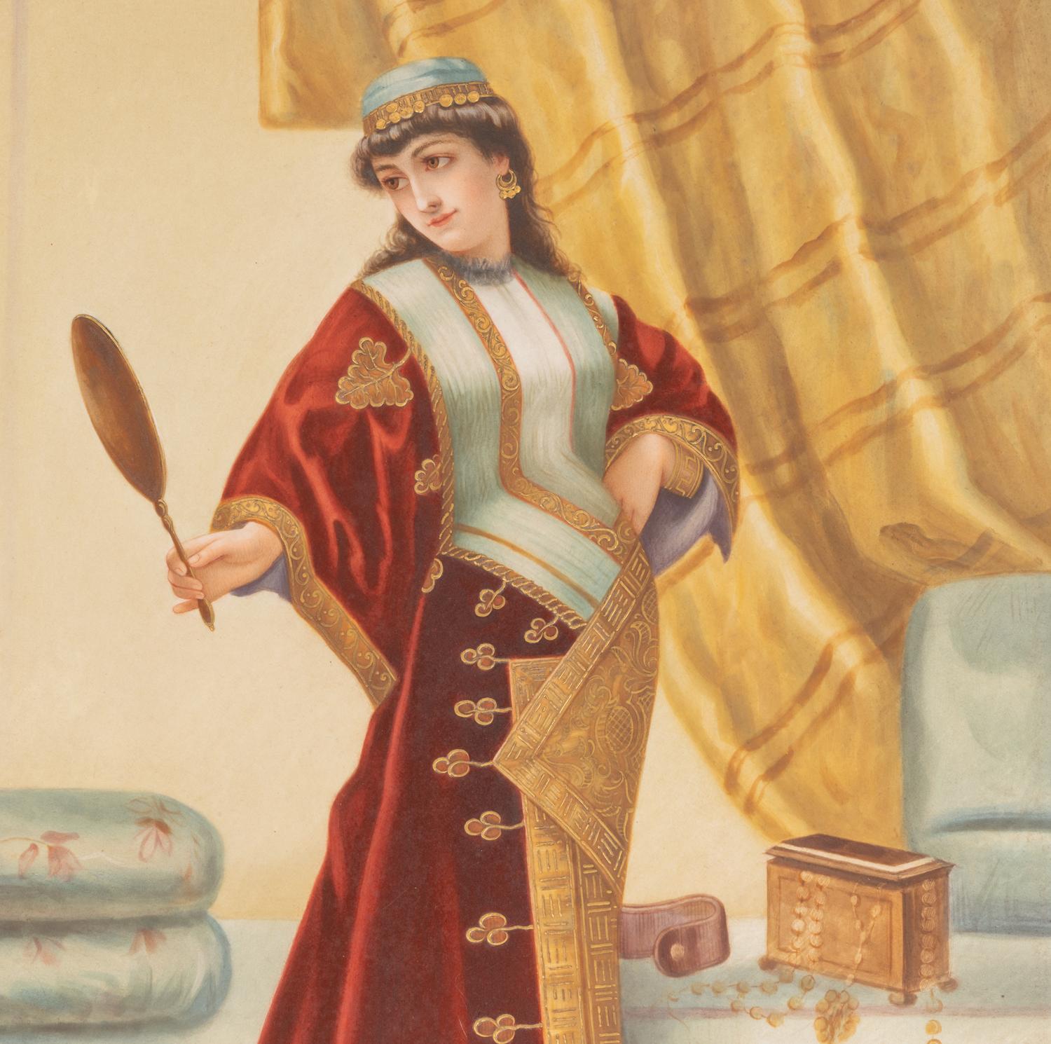 A Continental Porcelain Plaque