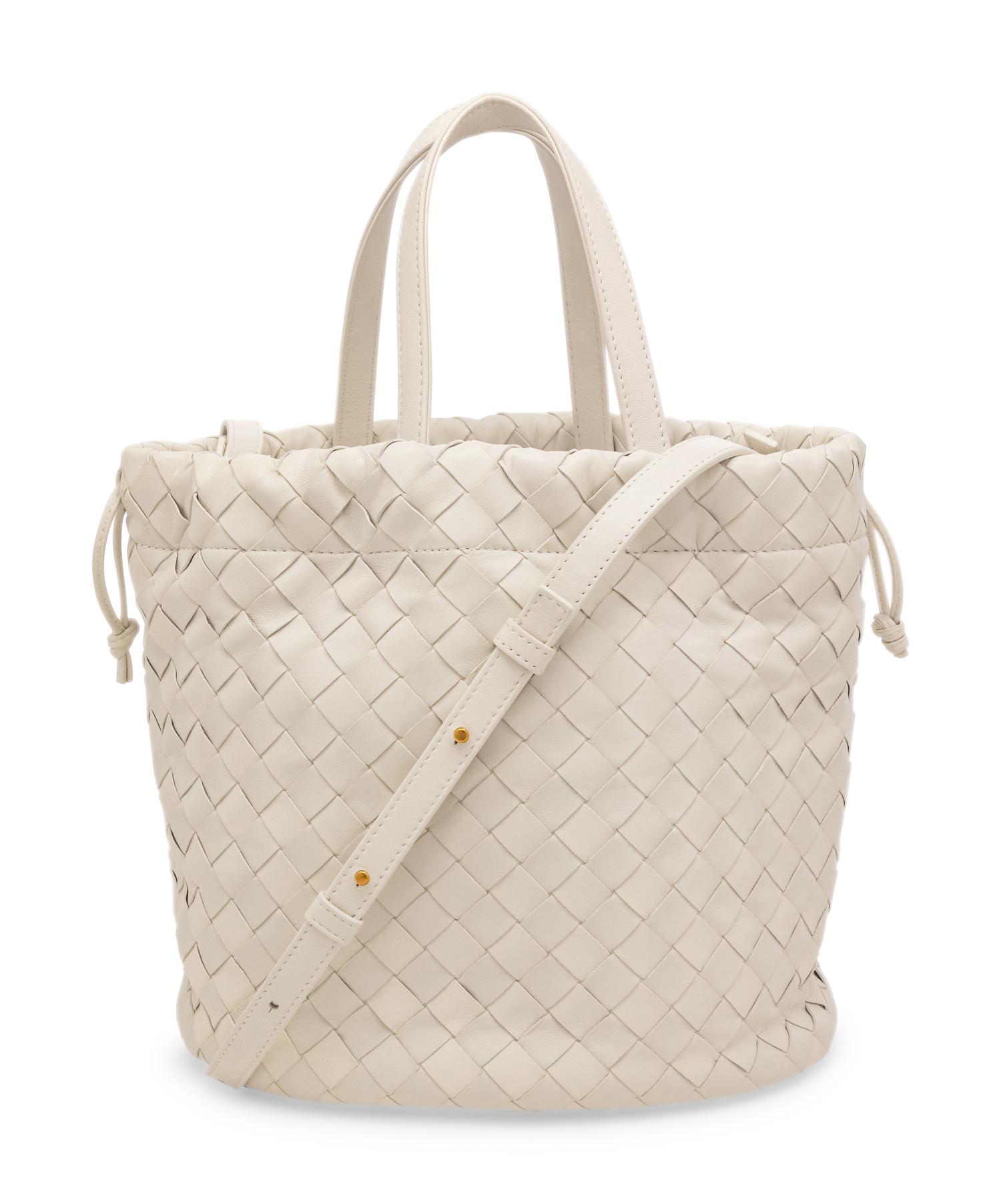 BOTTEGA VENETA SMALL WHITE CASTELLO HANDBAG