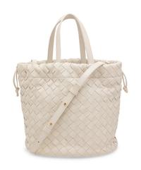 BOTTEGA VENETA SMALL WHITE CASTELLO HANDBAG