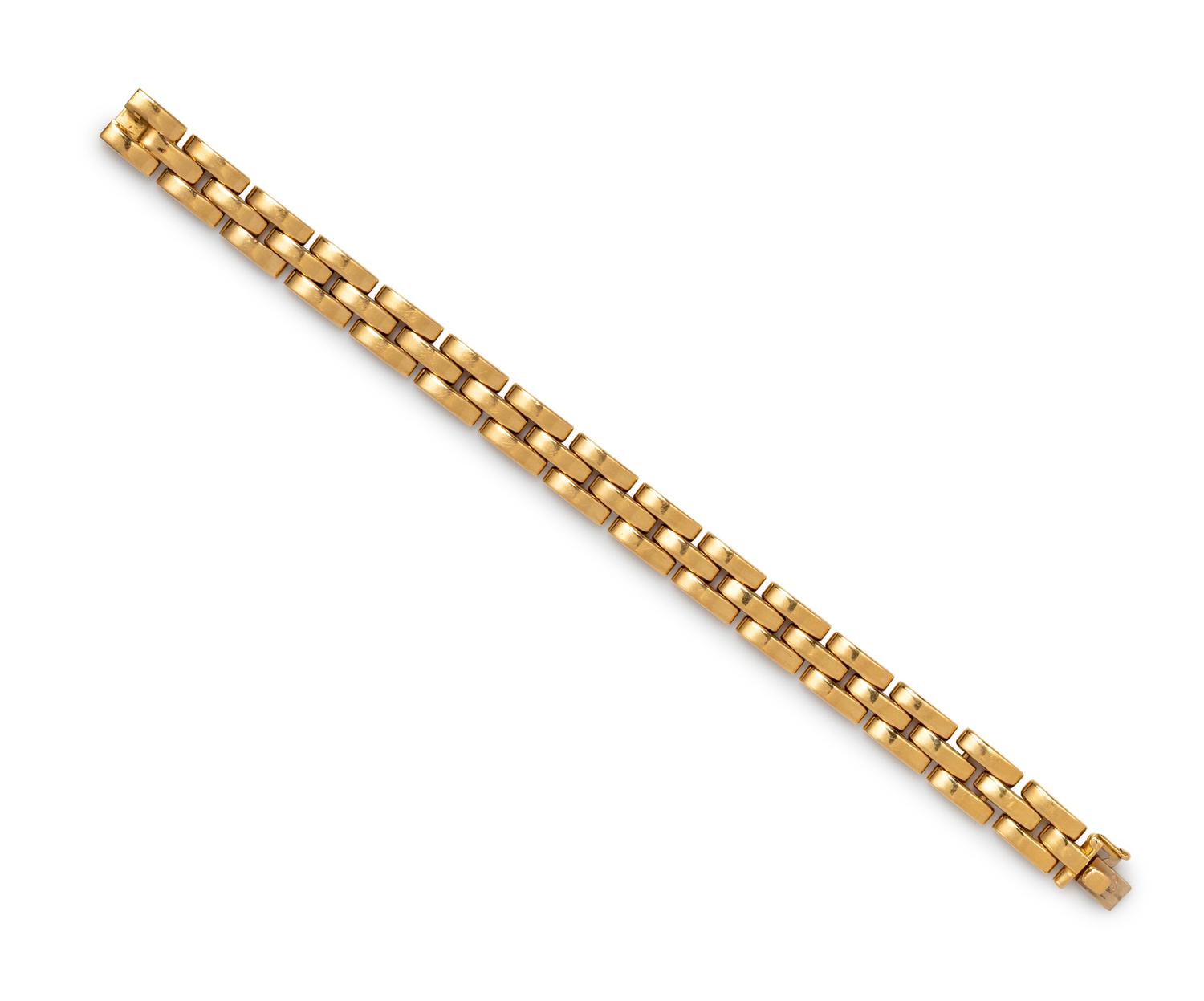 FRENCH, YELLOW GOLD BRACELET