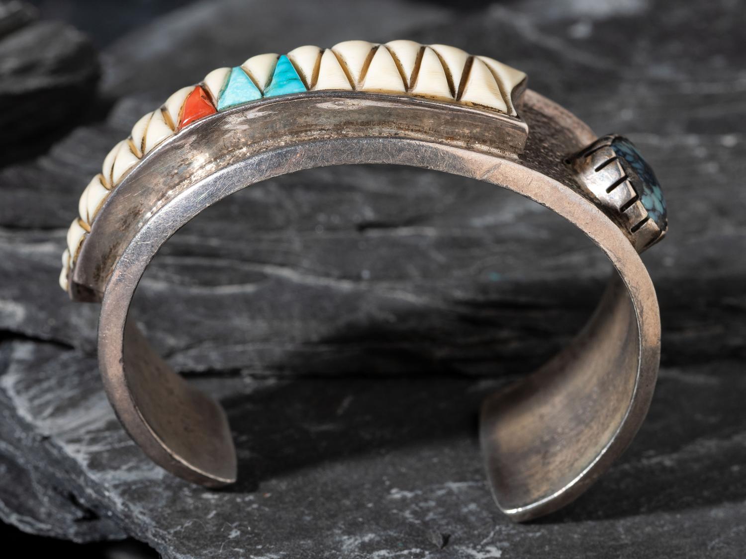 Cobblestone Inlay Cuff Bracelet