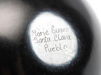 Santa Clara Carved and Painted Pottery Jars