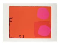 Two Magenta Discs in Dark Reds , 1970