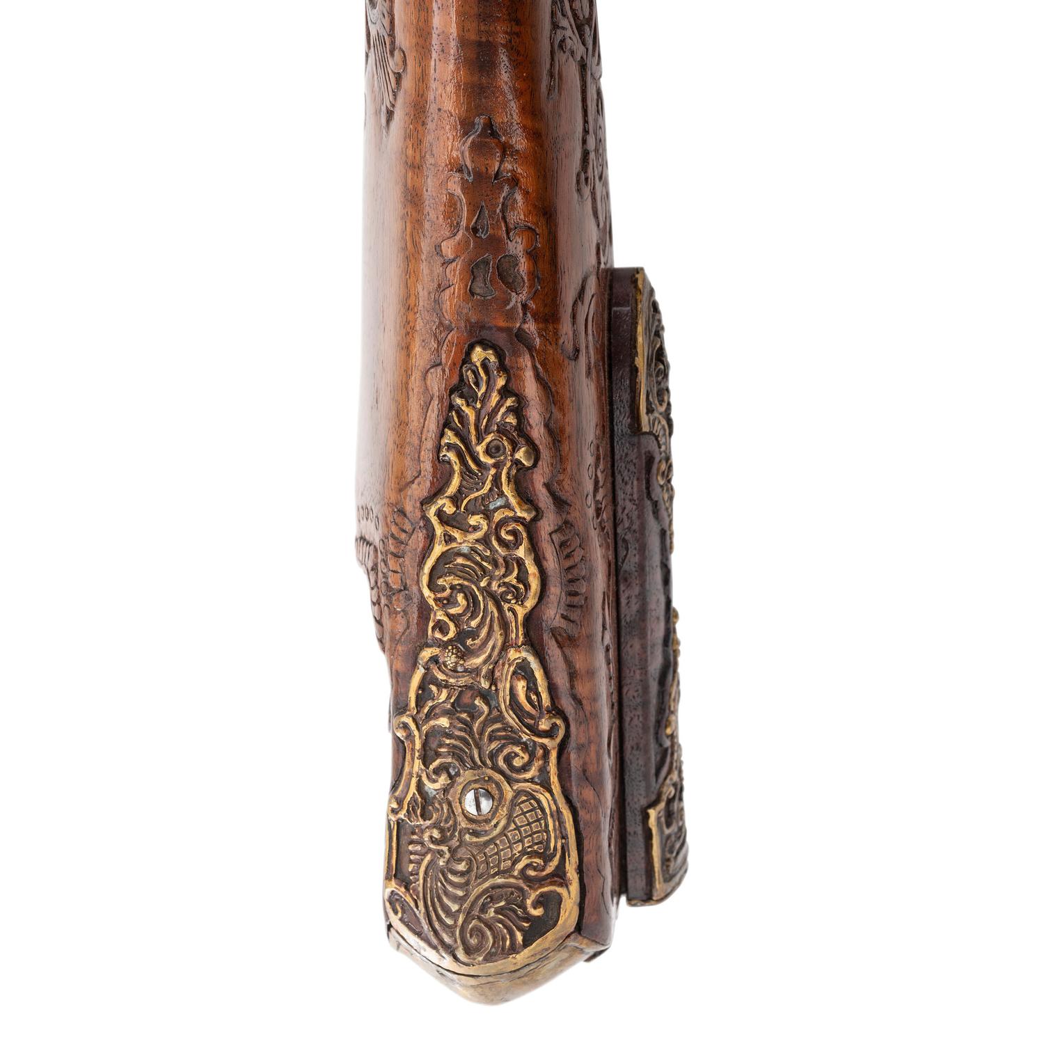 Contemporary Flintlock Jaeger Rifle in the Style of J. Hauer