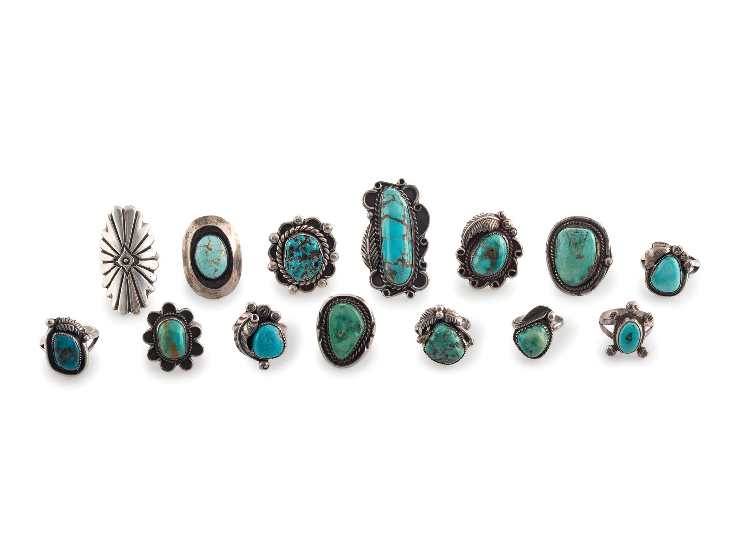 Navajo Silver and Turquoise Rings