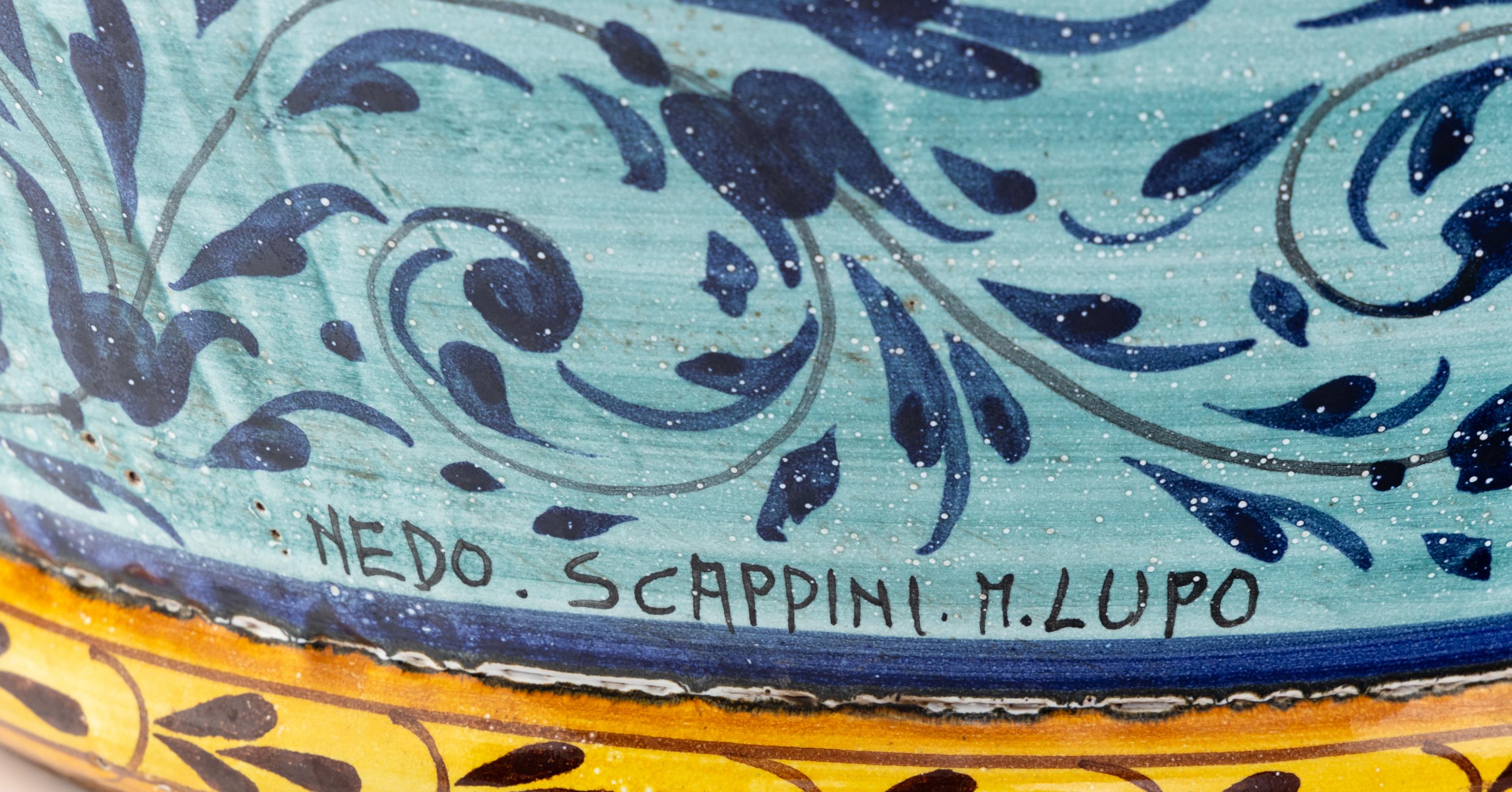 A Large Italian Majolica Jar Depicting Perseus and Andromeda