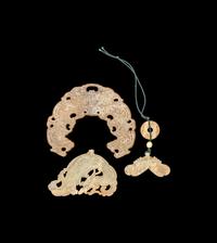 Three Chinese Archaic Style Jade Pendants