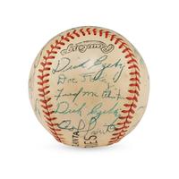 A 1956 Houston Buffs/Atlanta Crackers Multi Signed Baseball (JSA Letter of Authenticity)