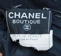 A Chanel Black Wool Dress, No size.