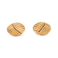 TIFFANY & CO., YELLOW GOLD CUFFLINKS