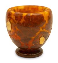 A Daum Feuilles d'Automne Glass Vase