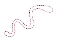 RUBY AND BLACK DIAMOND BEAD NECKLACE