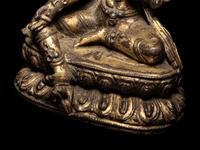 A Tibetan Gilt Bronze Seated Figure of Tara