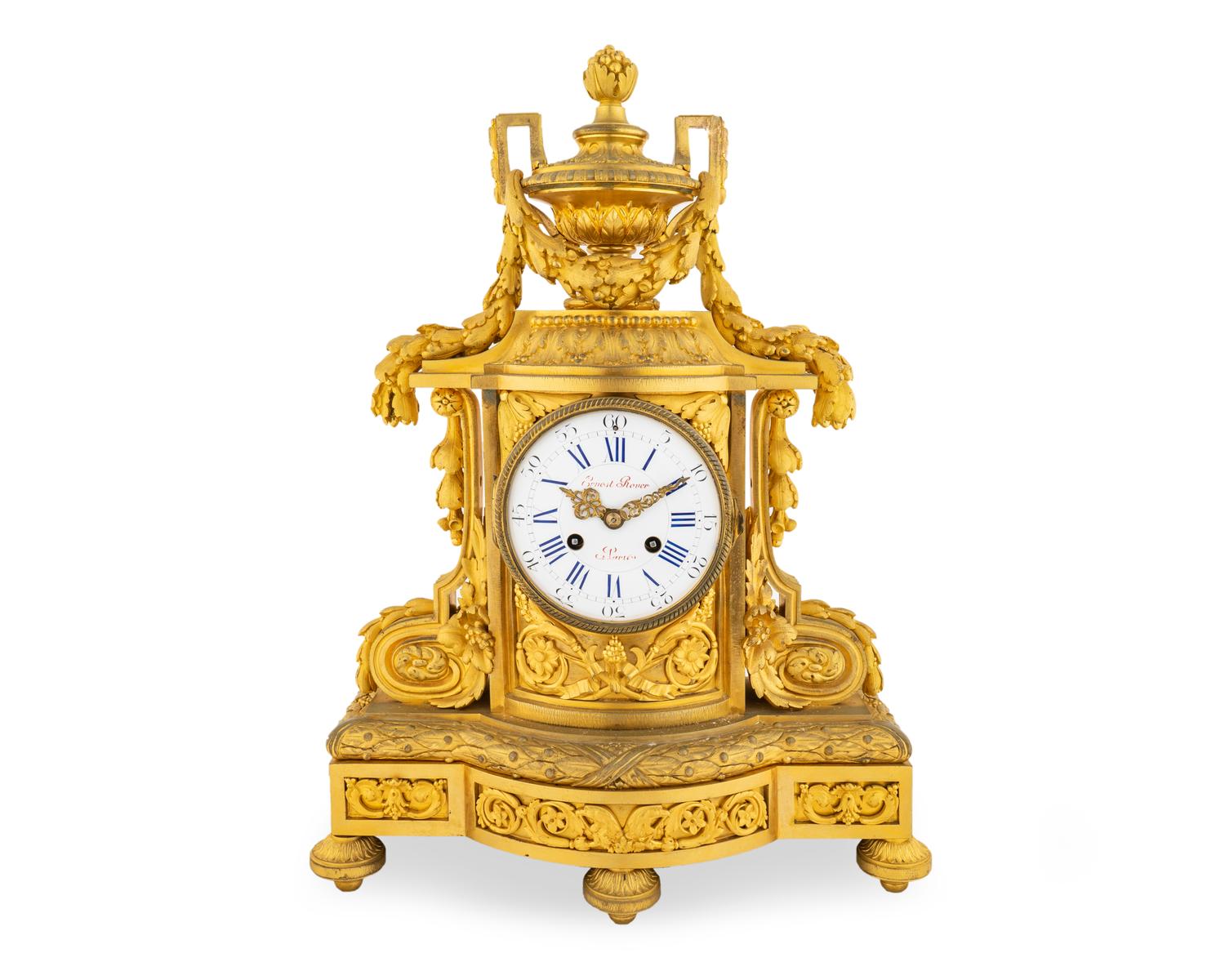 A Louis XVI Style Gilt Bronze Clock Dial signed Ernest Rover a Paris — 19TH CENTURY