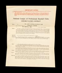 A Group of 15 1920s-30s St. Louis Cardinals Contract Agreements All Signed by Branch Rickey