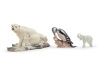 A Group of Porcelain Animal Figures