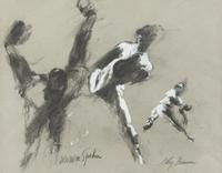 LeRoy Neiman, (American, 1921-2012), Warren Spahn