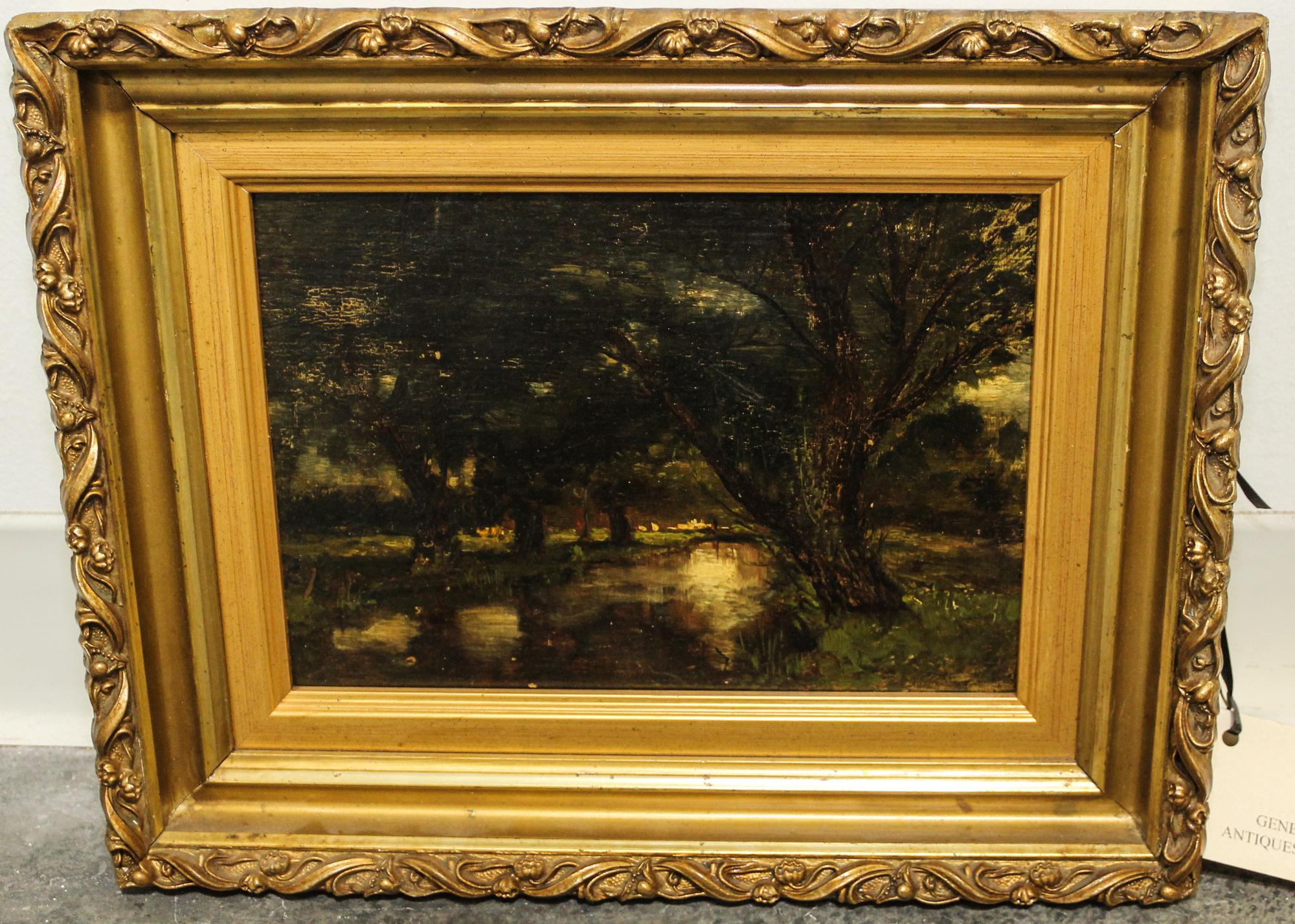 Attributed to George William Whitaker, (American, 1841-1916), Wooded Landscape