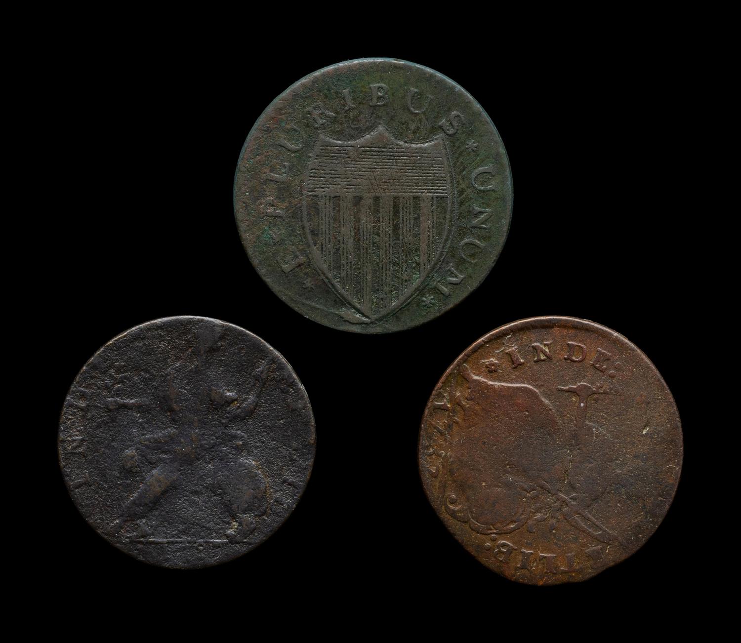 [COLONIAL] Three State Issued Cent Coins
