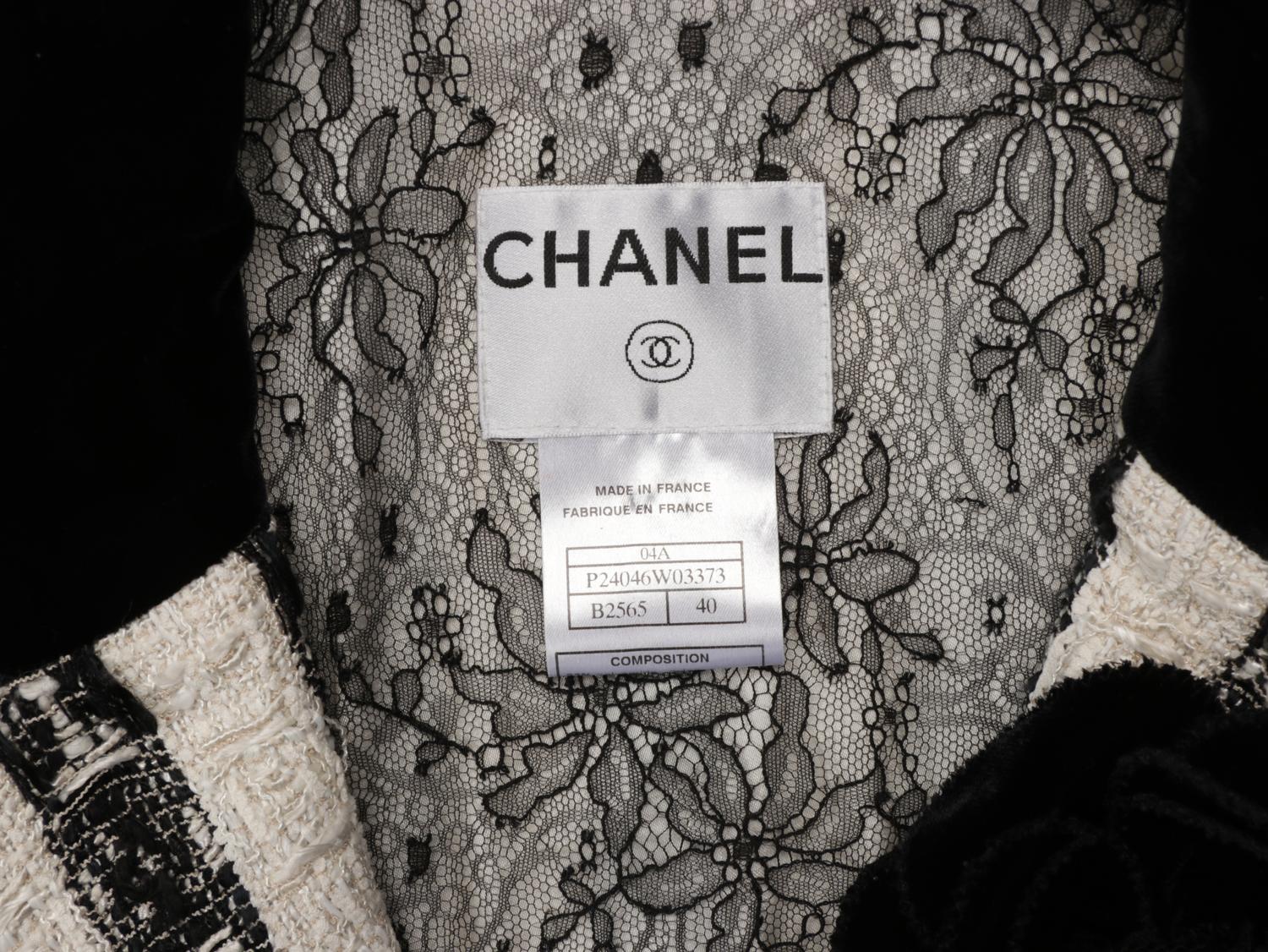 CHANEL, STRIPED TWEED JACKET
