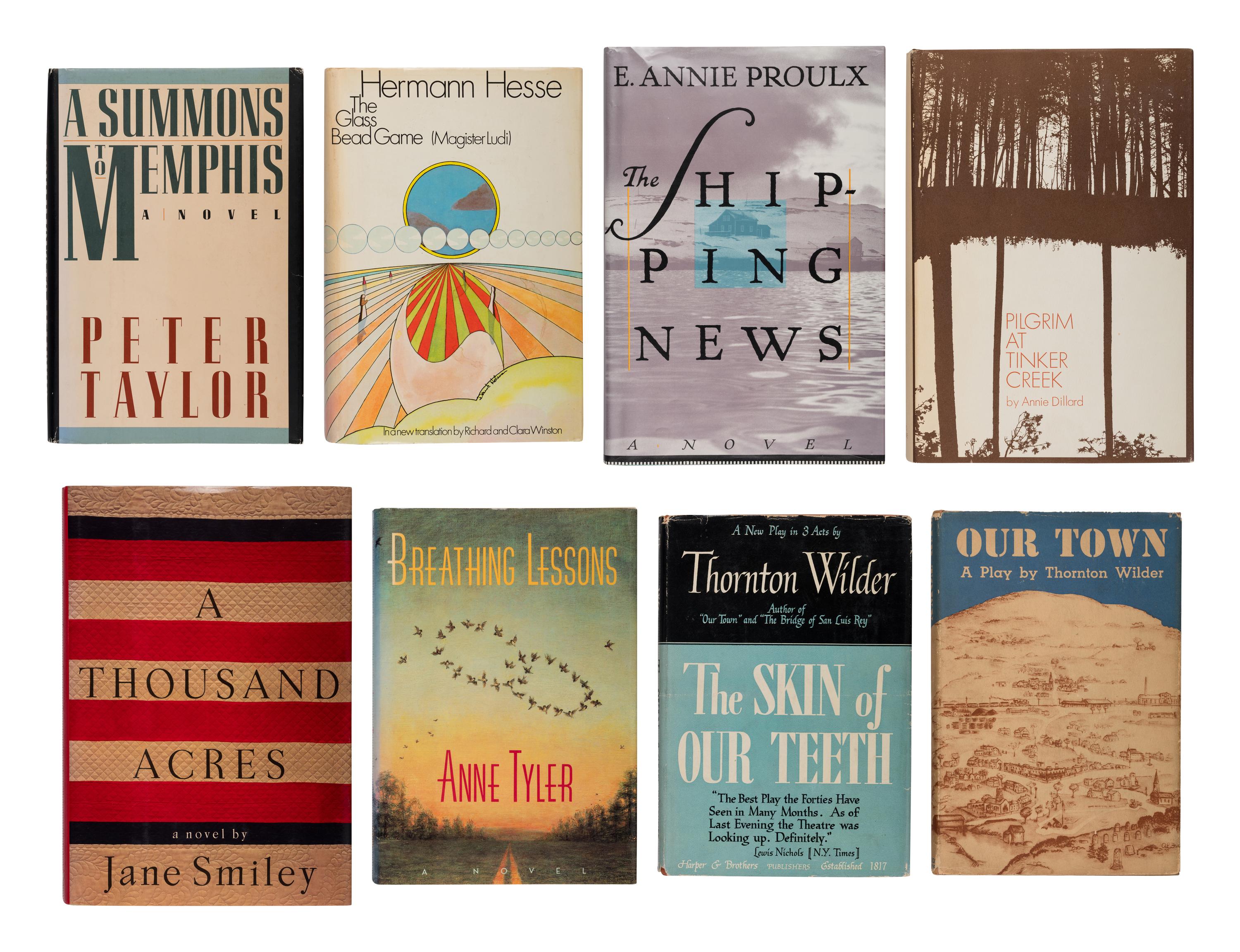 [LITERATURE - PULITZER PRIZE WINNERS]. A group of 8 FIRST EDITIONS, comprising: