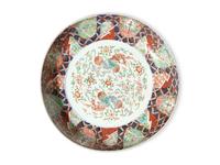 A Large Japanese "Imari" Porcelain Deep Dish, Late Edo to Meiji Period