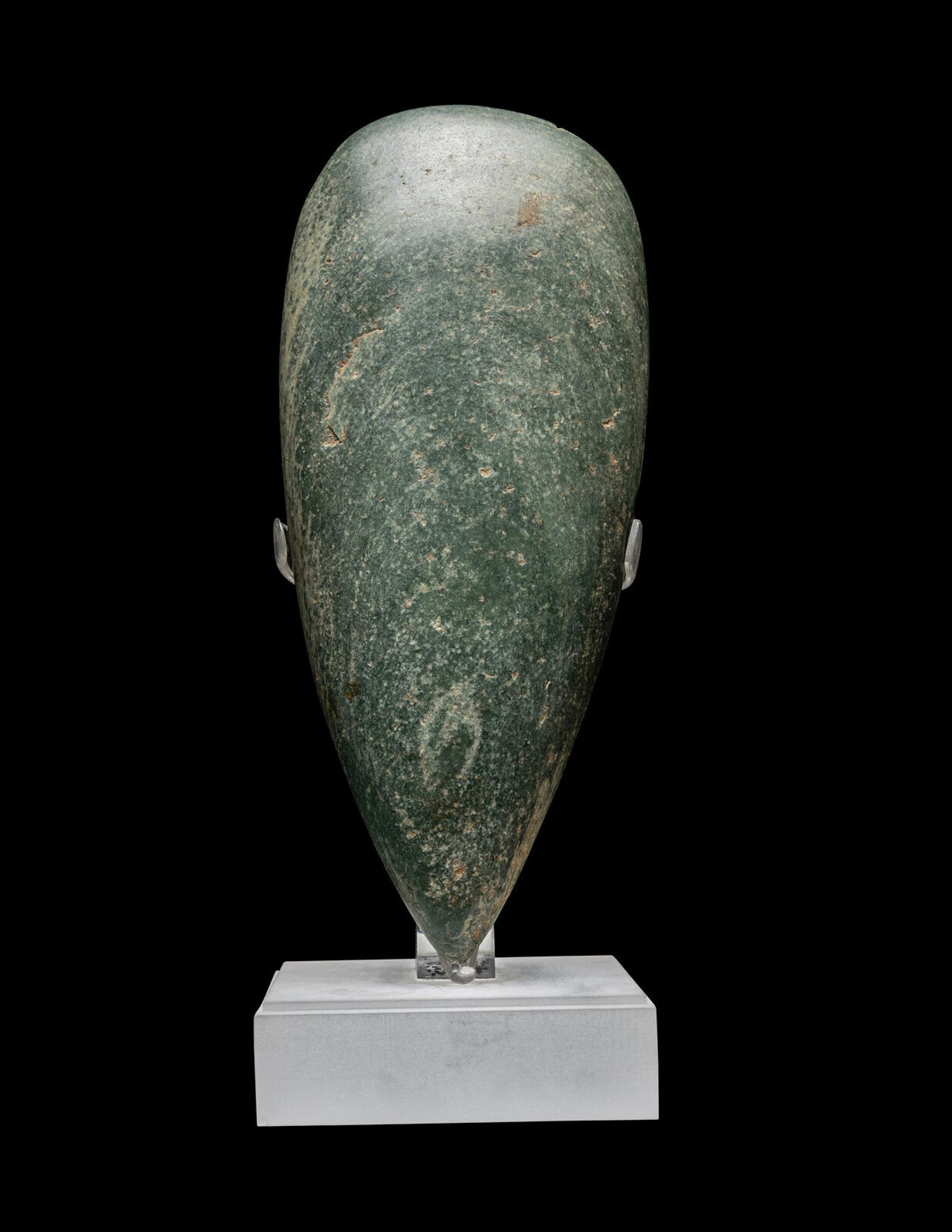 An Taino Greenstone Petaloid Celt