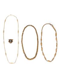 COLLECTION OF YELLOW GOLD JEWELRY