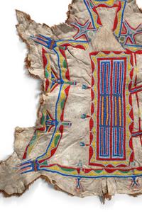 Central Plains Child's Painted and Beaded Wearing Robe