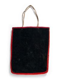 Plateau Pictorial Flat Bag, with Curvilinear Beadwork