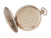 [POLITICS]. Pocket watch presented by Woodrow Wilson to Wilbur Cherry.