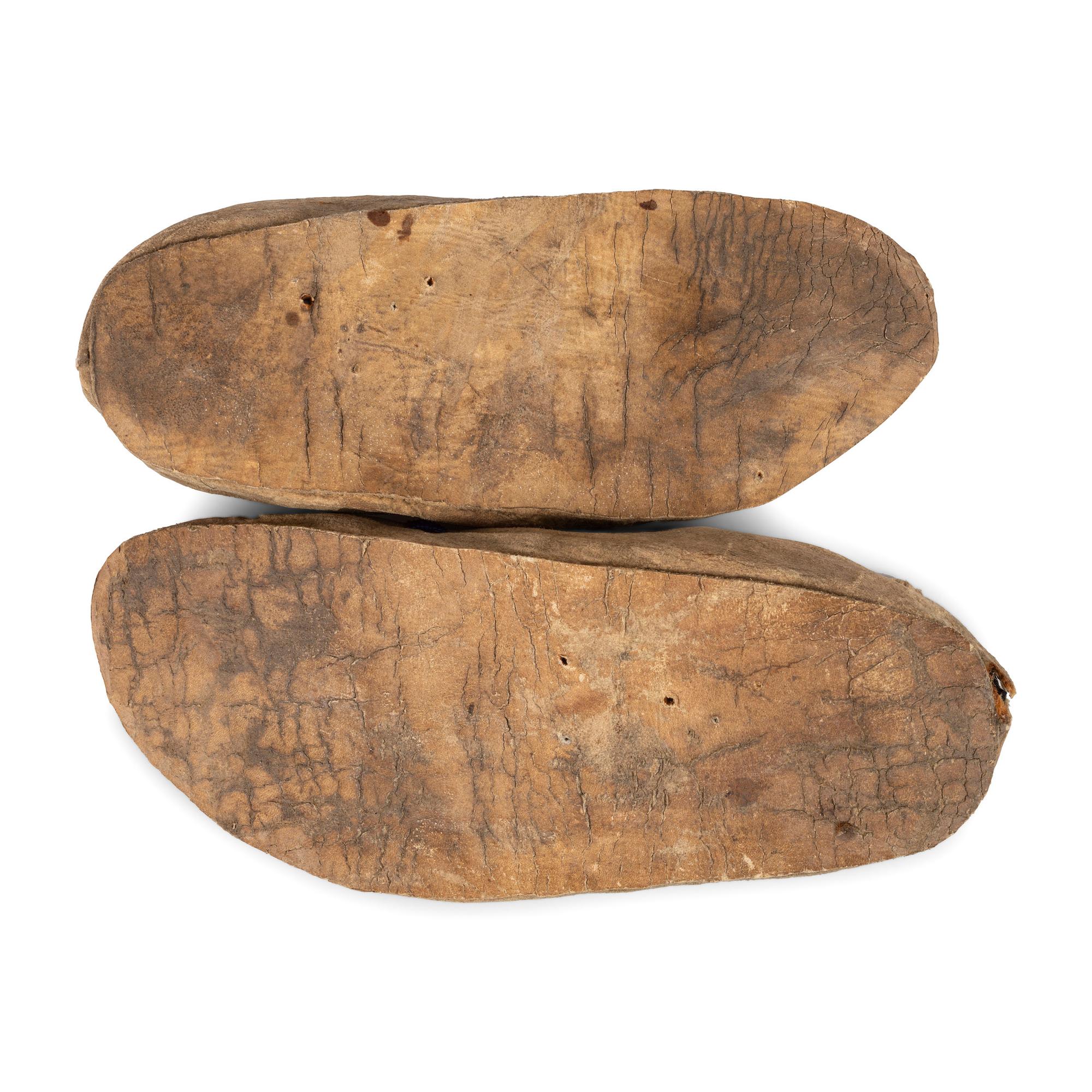 Sioux Beaded Hide Moccasins
