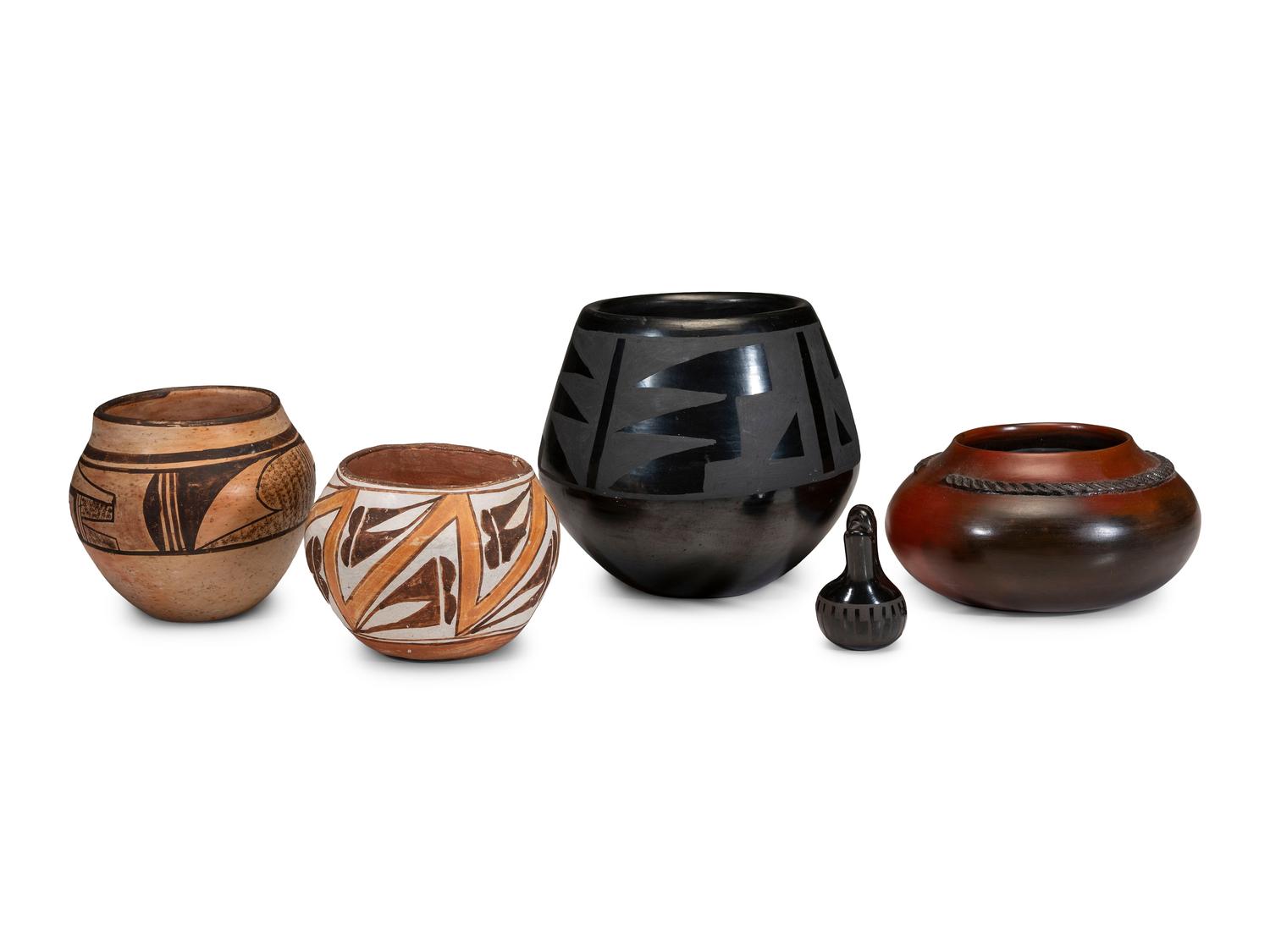 Group of Pueblo and Navajo Pottery