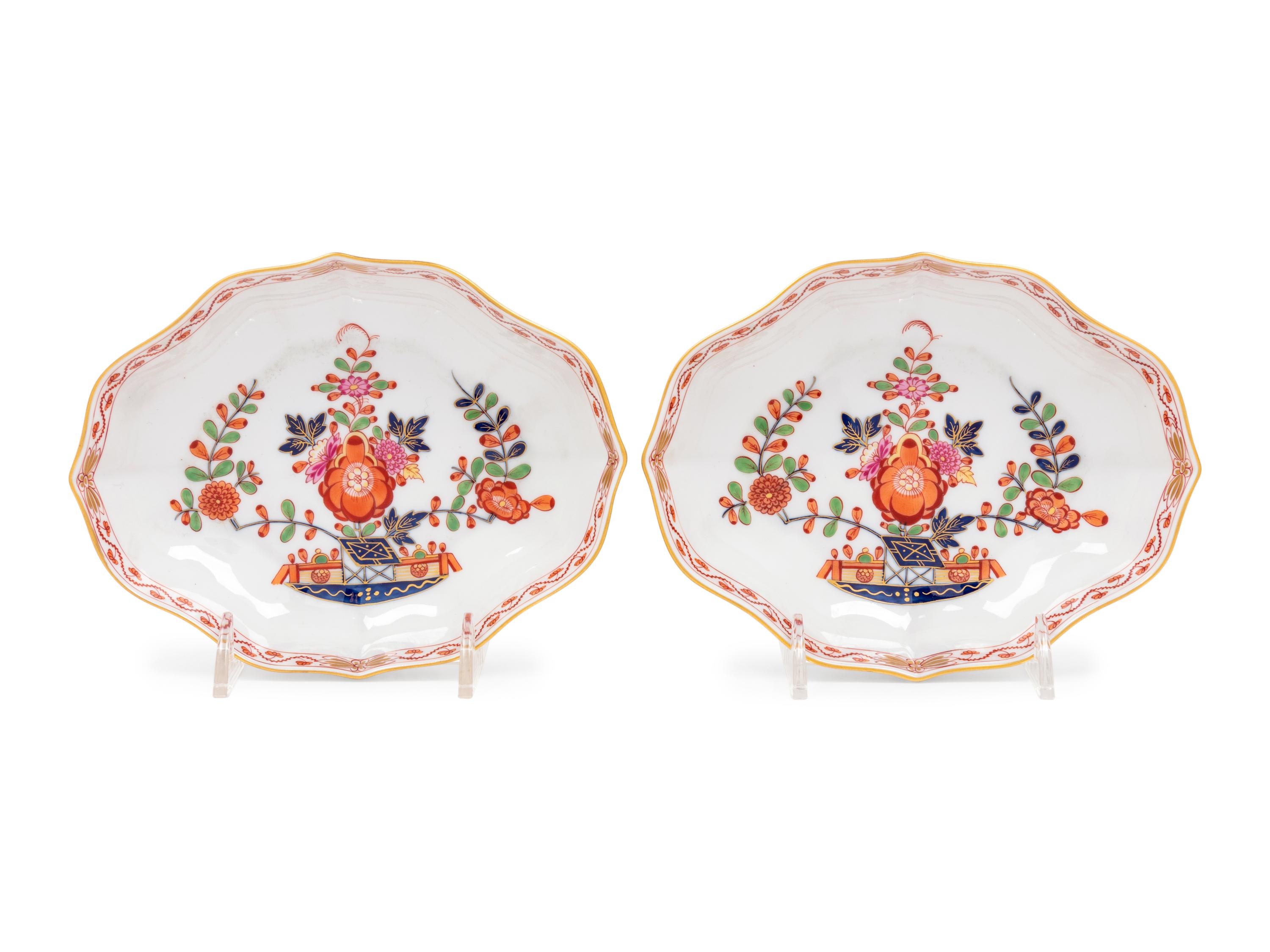 A Pair of Meissen Porcelain Dishes