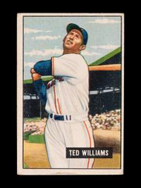 A 1951 Bowman Ted Williams Baseball Card No. 165