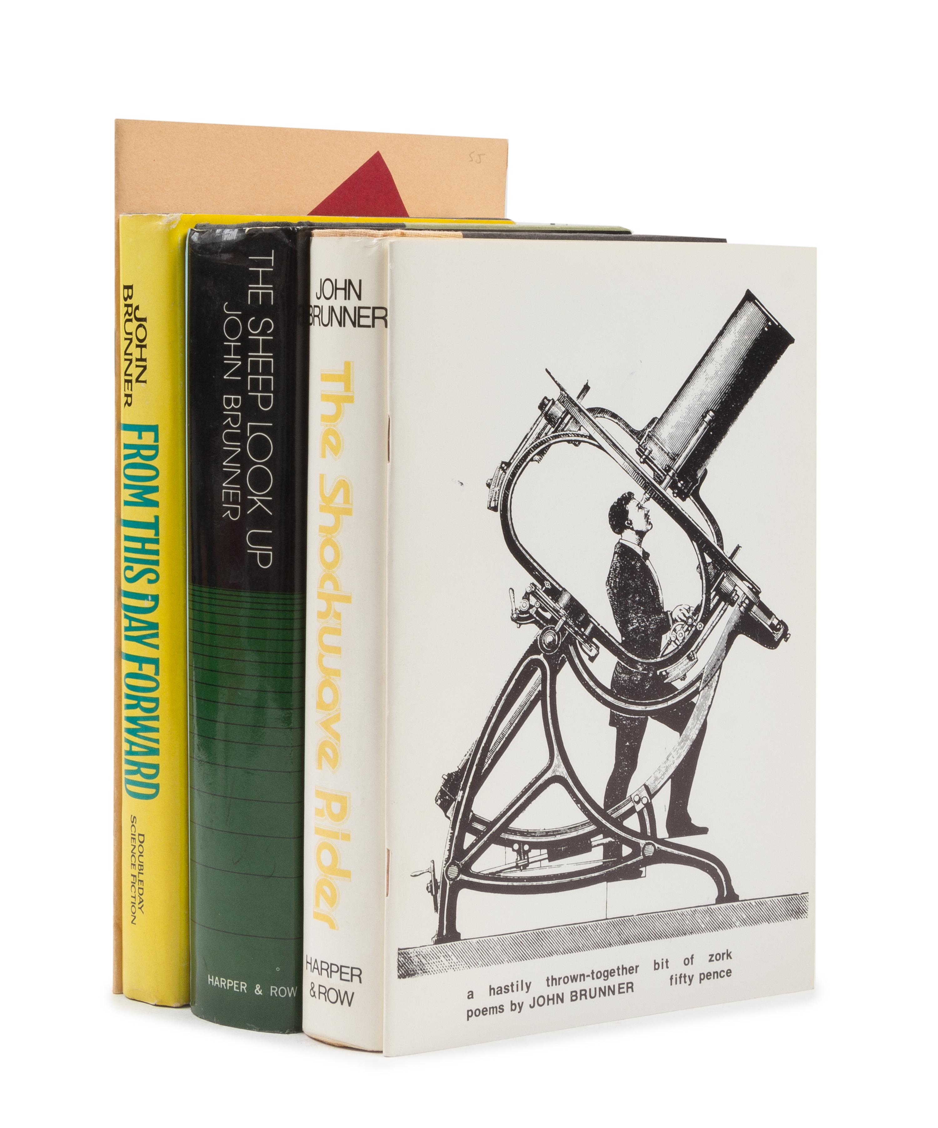 BRUNNER, John (1934-1995). A group of 5 works by John Brunner.