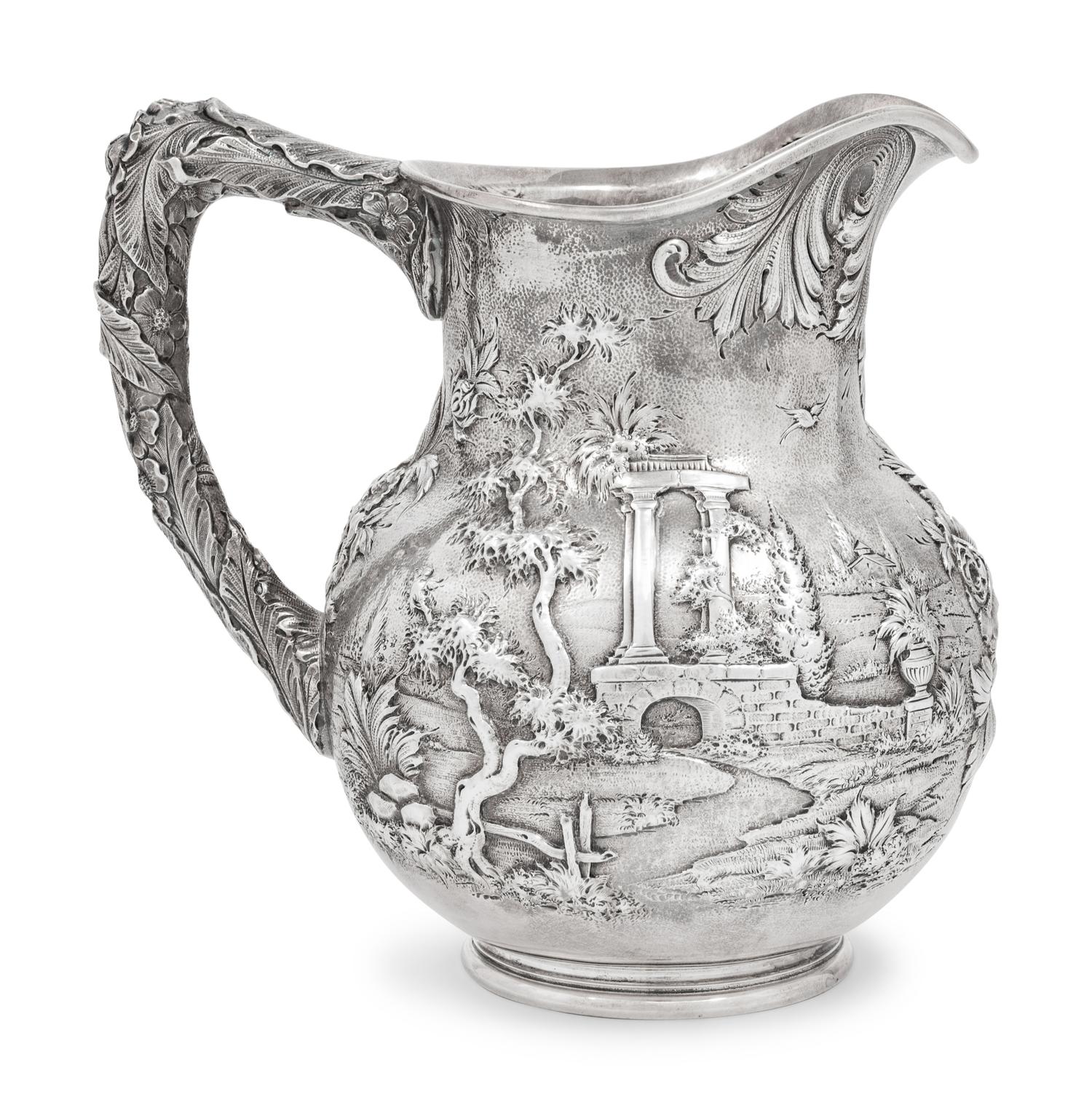 A S. Kirk & Son ' Castle' Pattern Water Pitcher