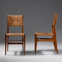 Pair of Leggera Hardwood Side Chairs, designed 1952 Cassina, Italy