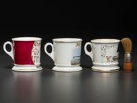 Three Fireman's Porcelain Occupational Shaving Mugs