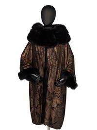 Lamé and Fox Fur Coat, c.1920's