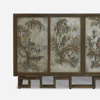 Philip and Kelvin LaVerne (American, 1907-1987 and b. 1937) Rare Four-door "Chan" Cabinet, New York, circa 1970s