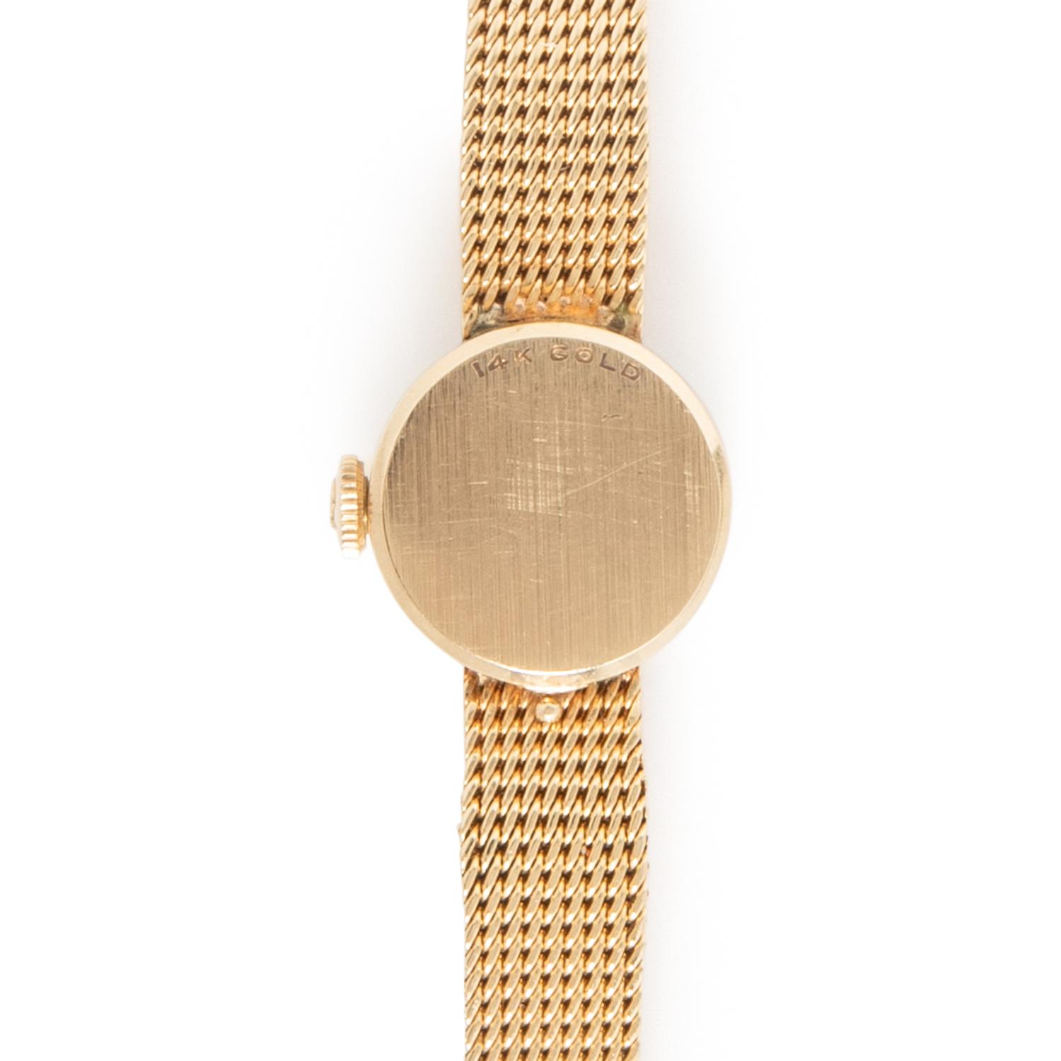 Omega, 14K Yellow Gold and Diamond Watch