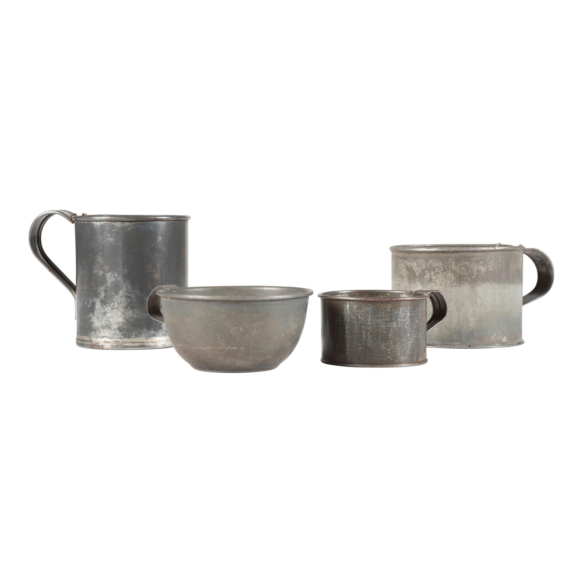 Lot of Four 19th Century Tin Cups