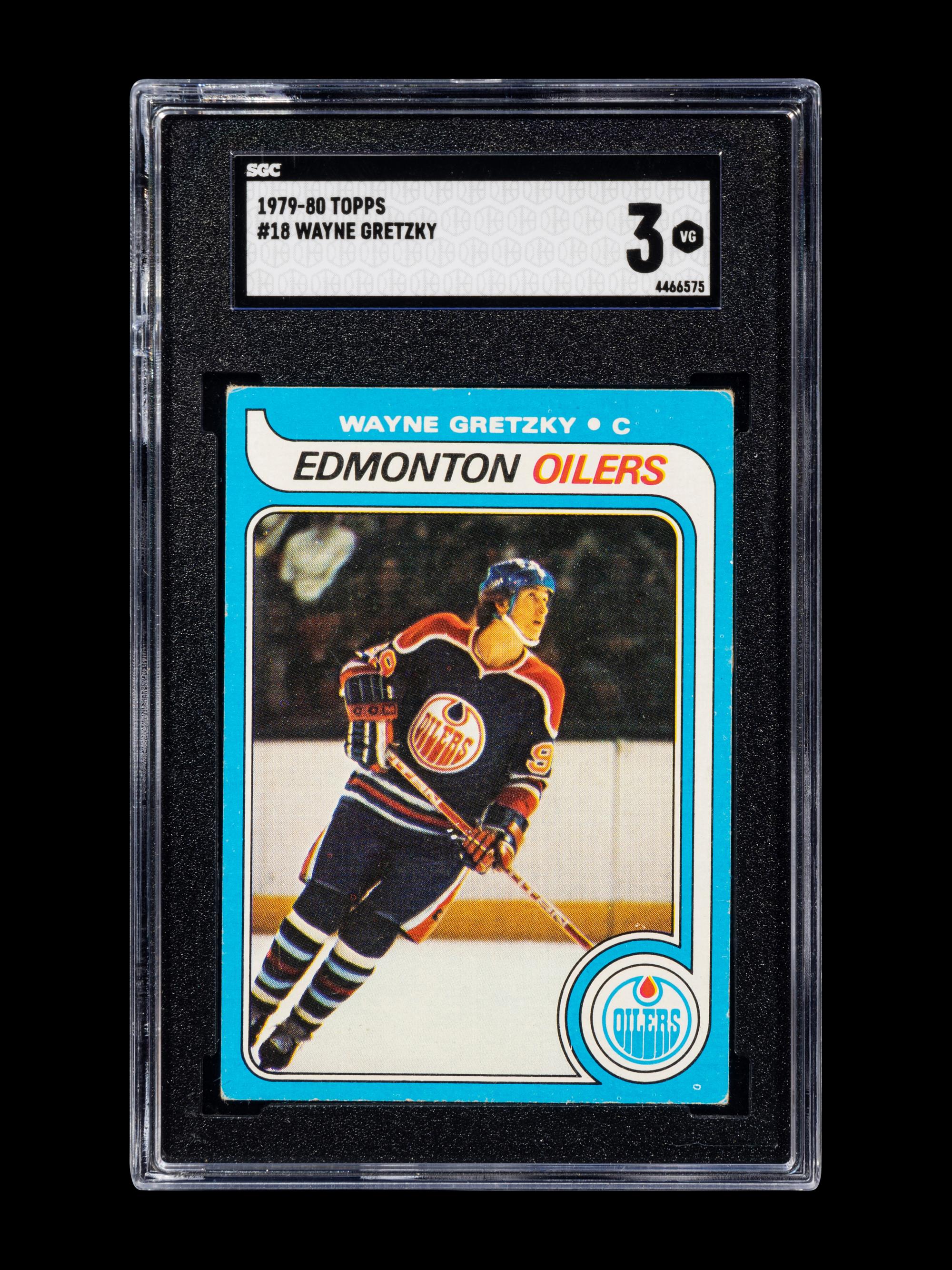 A 1979-80 Topps Wayne Gretzky Rookie Card No. 18 (SGC 3 VG)